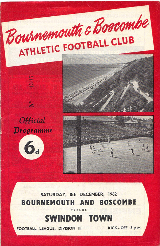 <b>Saturday, December 8, 1962</b><br />vs. Bournemouth and Boscombe Athletic (Away)